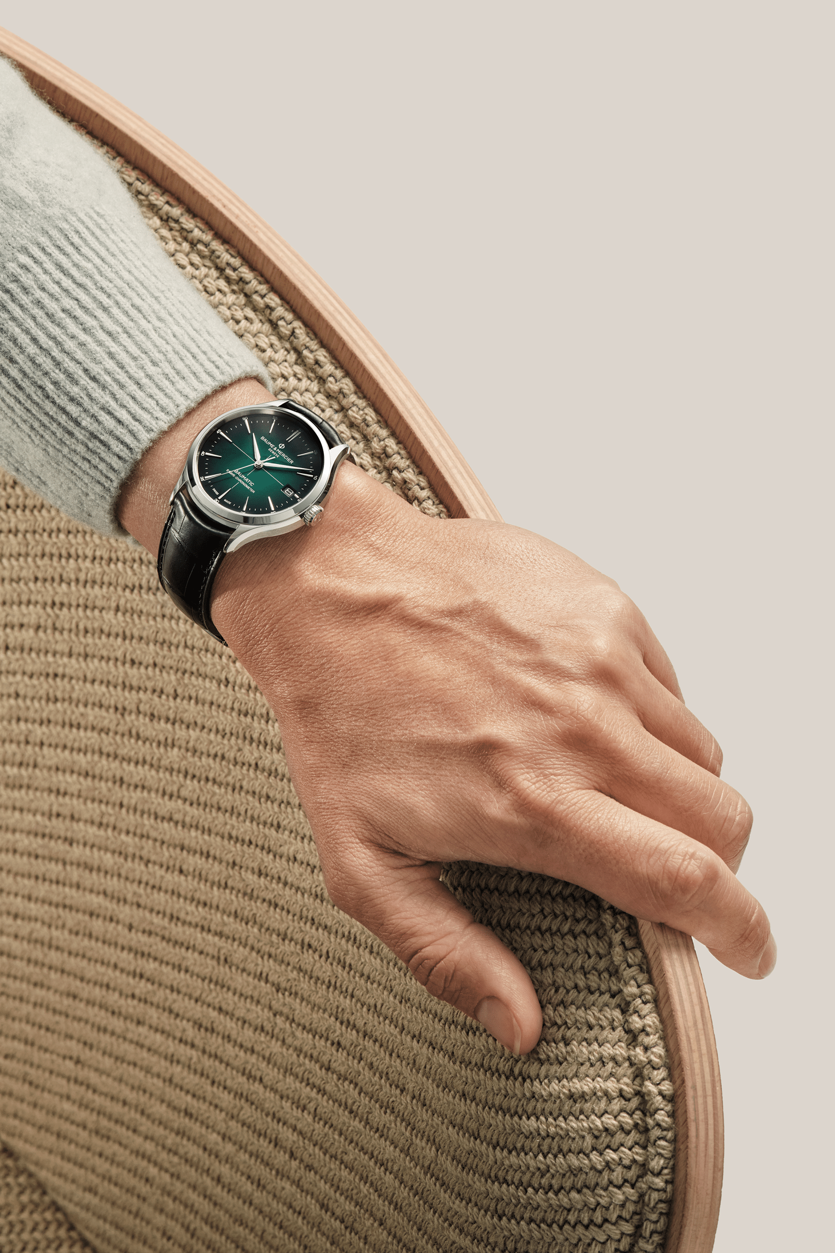 Baume Et Mercier Clifton Baumatic Automatic (Cadran vert / 40mm)