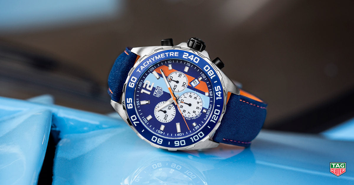 TAG Heuer Formula 1 Gulf Edition Quartz Chronograph (Blue Dial / 43mm)