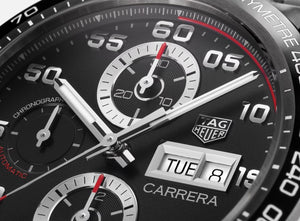 TAG Heuer Carrera Automatic Chronograph (Black Dial / 44mm)