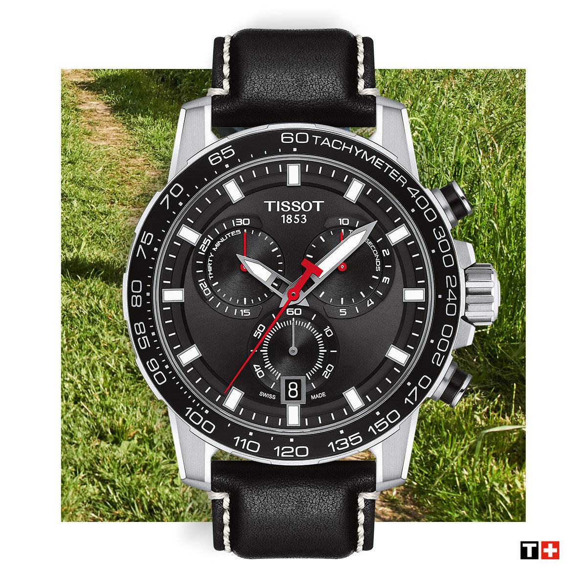 Tissot Supersport Chrono Quartz Chronograph (Black Dial / 45.5mm)