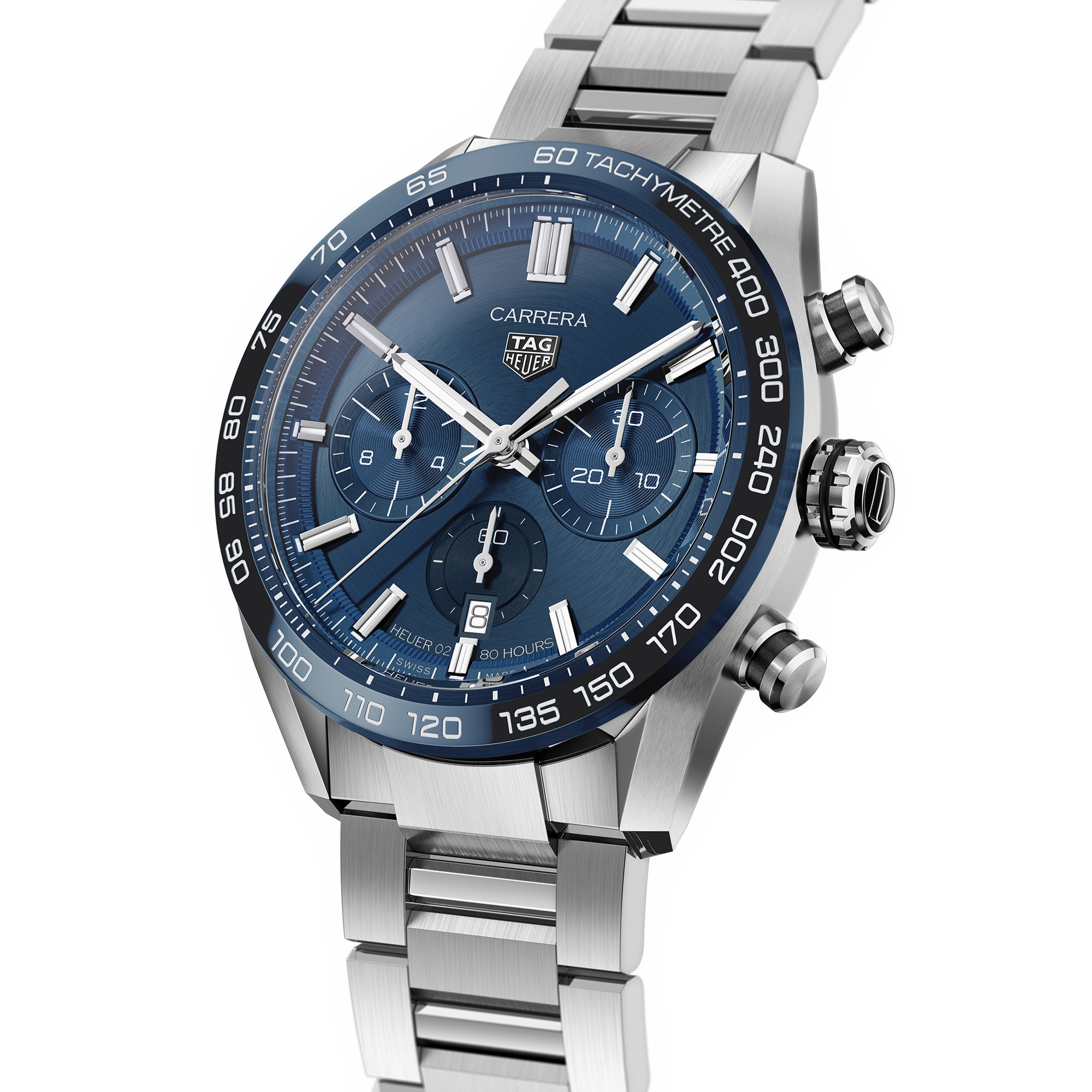 TAG Heuer Carrera Heuer 02 Automatic Chronograph (Blue Dial / 44mm)