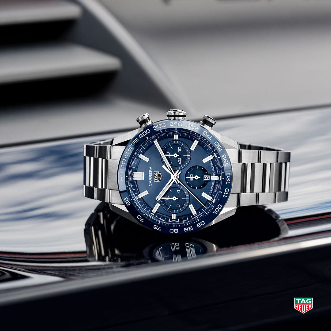 TAG Heuer Carrera Heuer 02 Chronographe automatique (cadran bleu / 44mm)