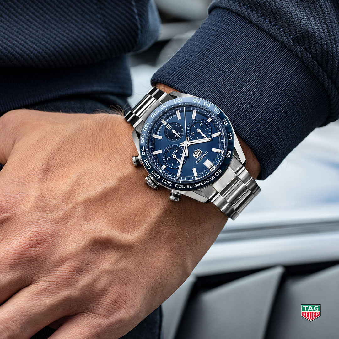 TAG Heuer Carrera Heuer 02 Chronographe automatique (cadran bleu / 44mm)