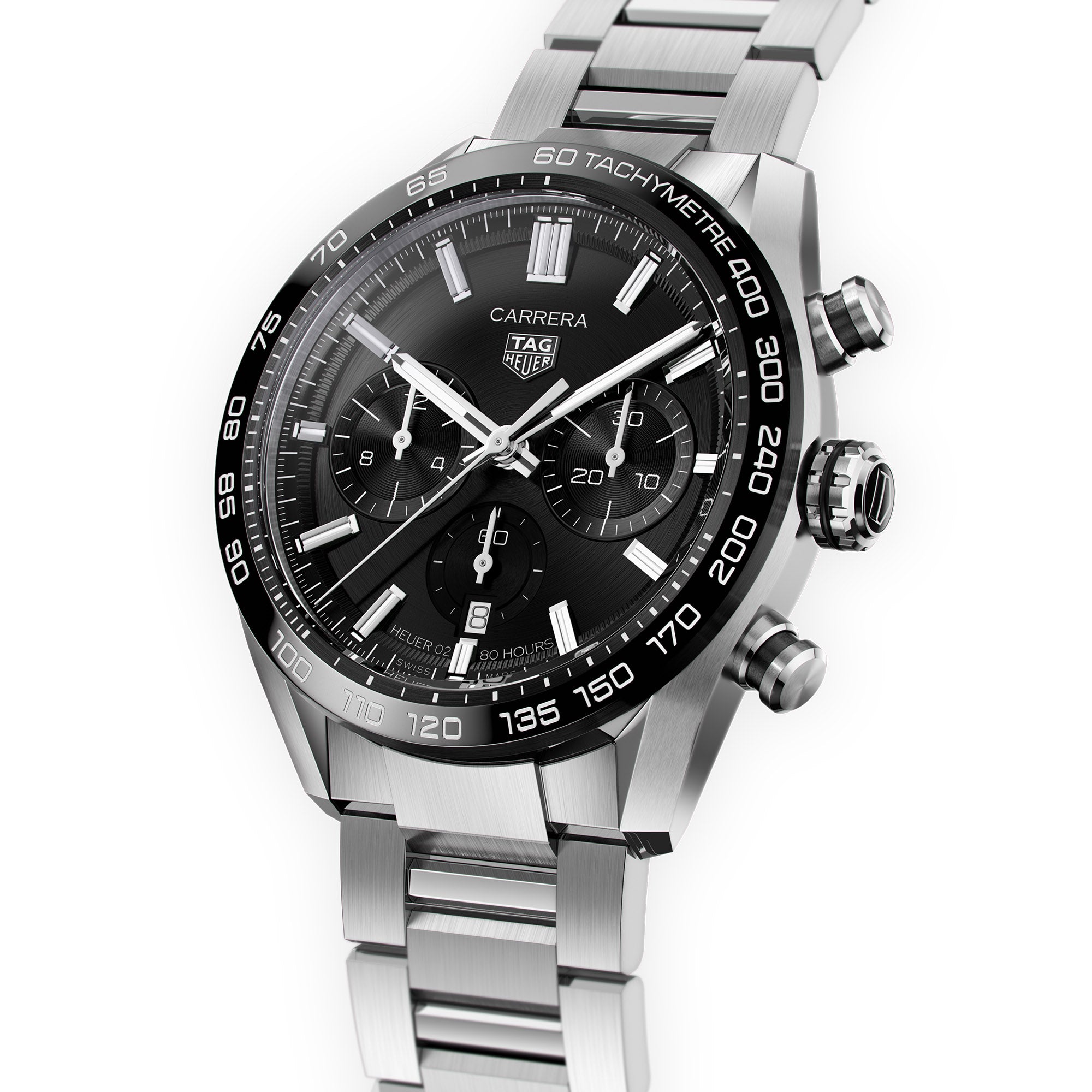 TAG Heuer Carrera Heuer 02 Automatic Chronograph (Black Dial
