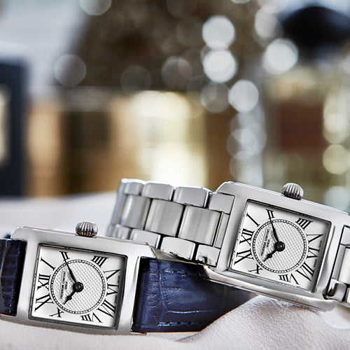 Quartz Frédérique Constant Classics Carrée Dames (cadran argent)