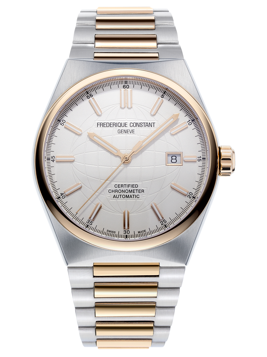 Frederique Constant Highlife Automatic COSC (Silver Dial / 41mm / Rose Gold Two-Tone)