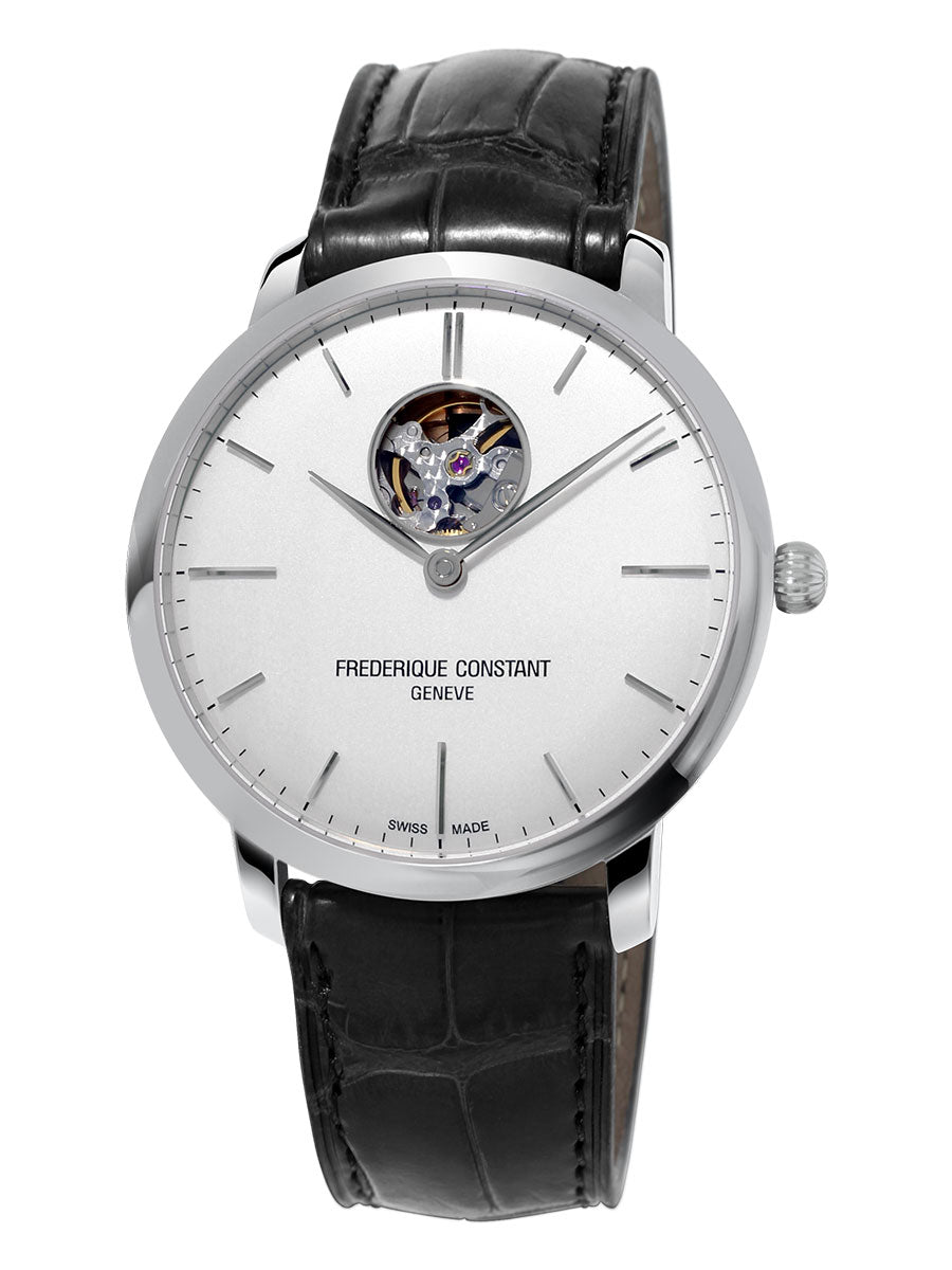 Frederique Constant Slimline Heart Beat Automatic Silver Dial