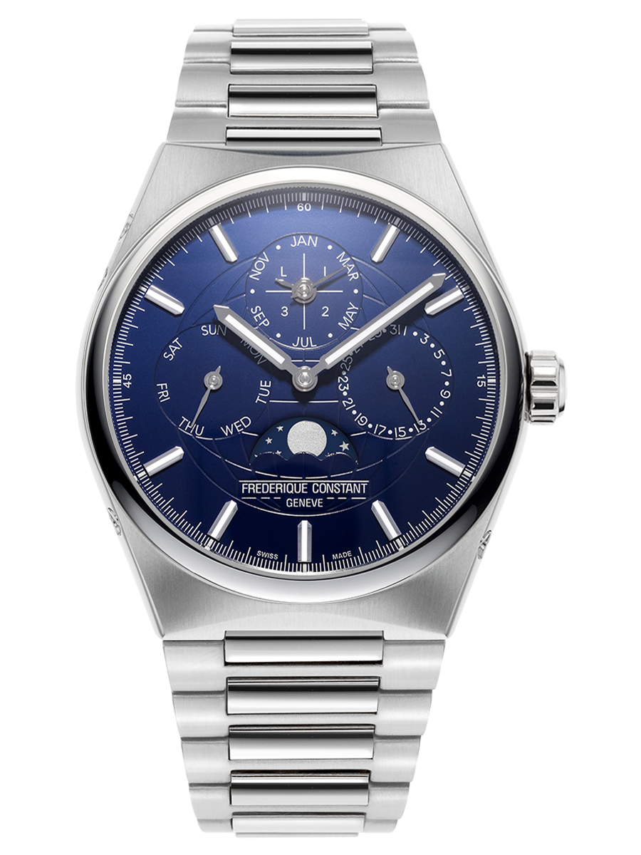 Frédérique Constant Highlife Calendrier perpétuel automatique (cadran bleu / 41mm)