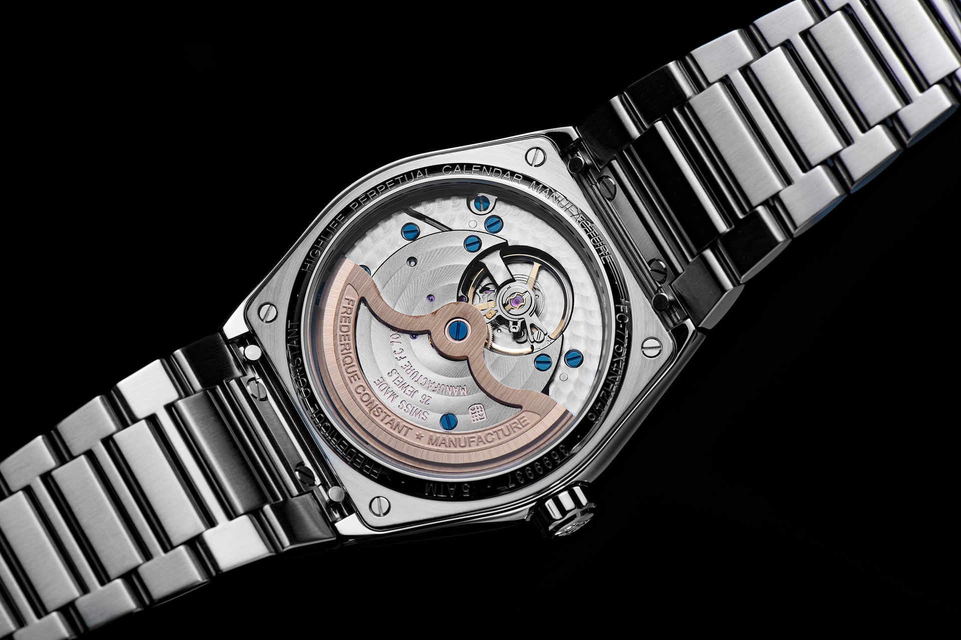 Frédérique Constant Highlife Calendrier perpétuel automatique (cadran bleu / 41mm)