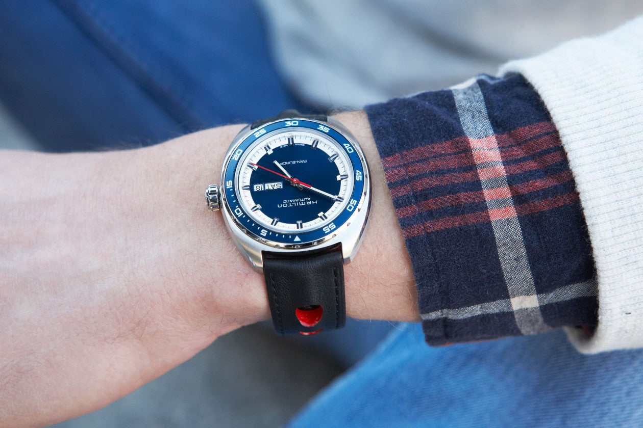 Hamilton American Classic Pan Europ Day Date Auto (Blue Dial / 42mm)