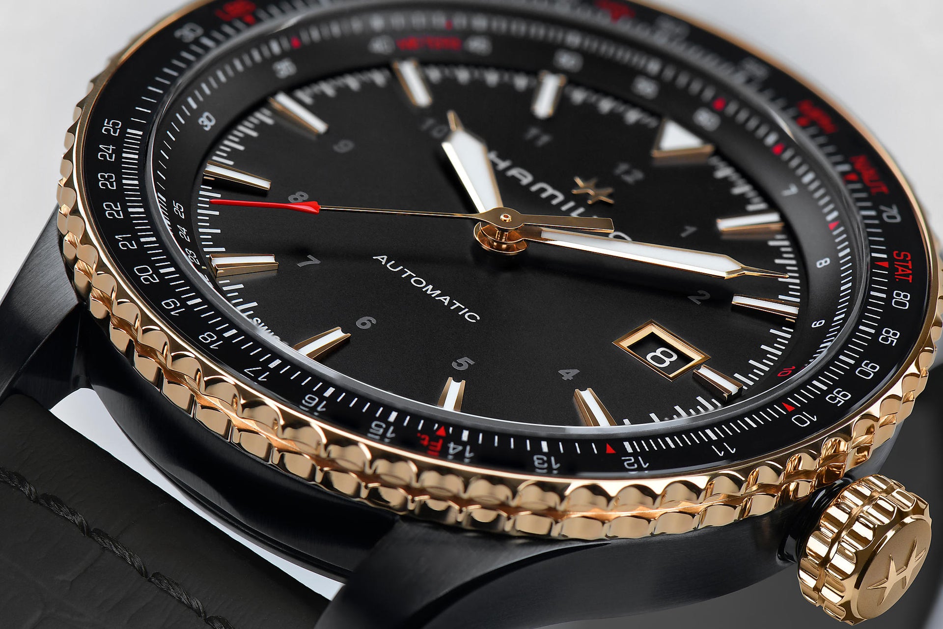 Hamilton Khaki Aviation Converter Auto (Black Dial / 42mm / Rose Accents)