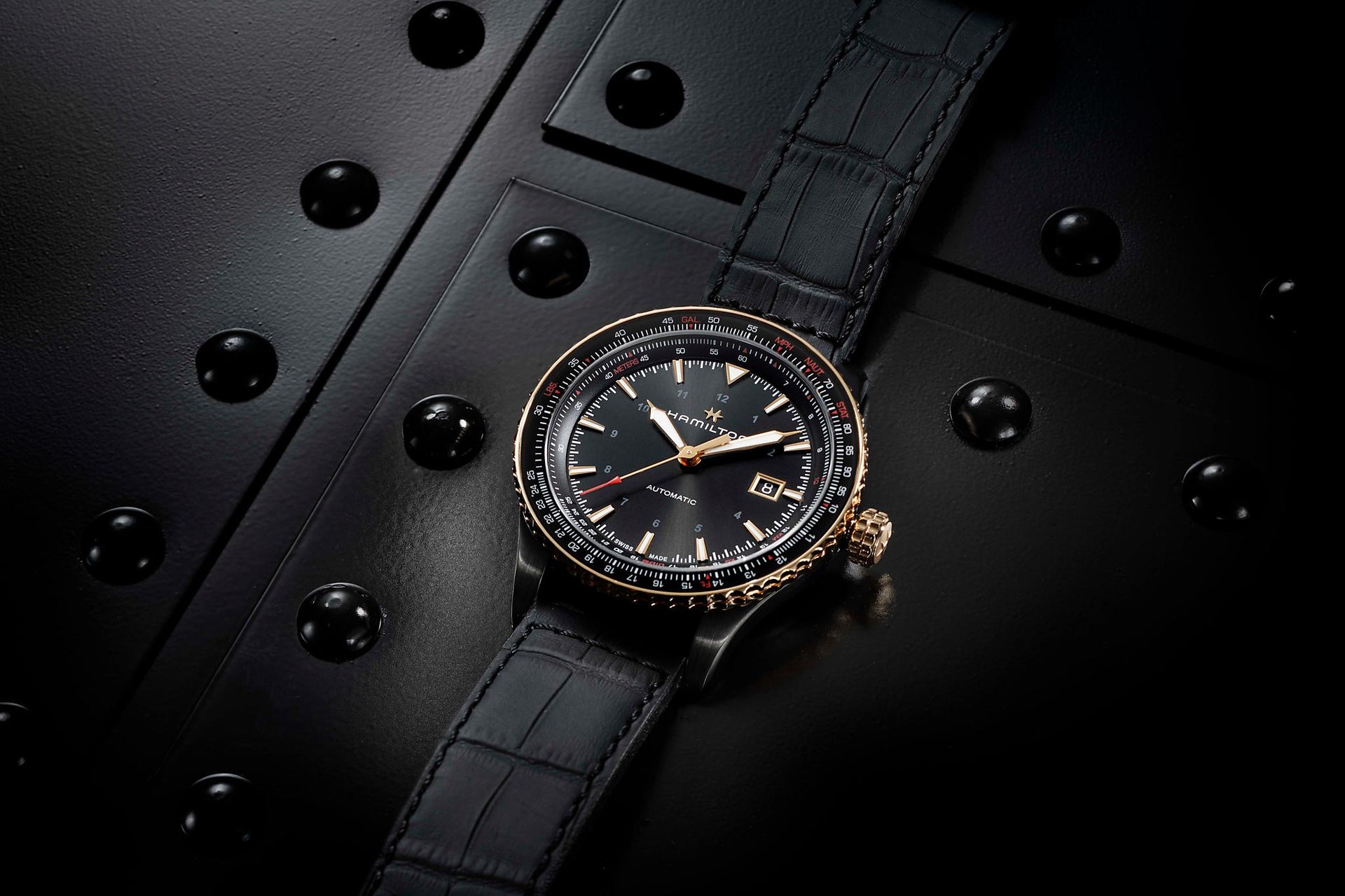 Hamilton Khaki Aviation Converter Auto (Black Dial / 42mm / Rose Accents)