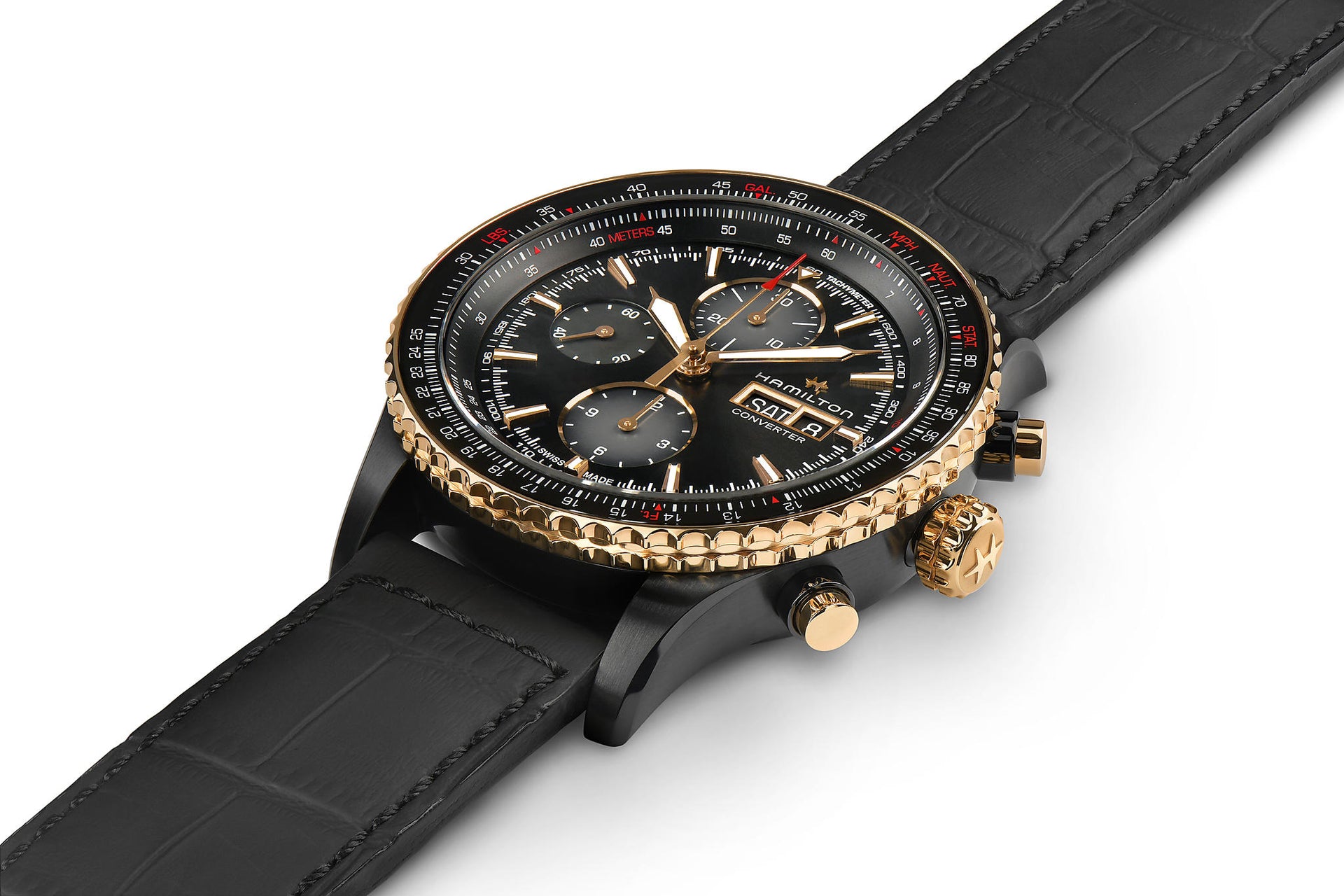 Hamilton Khaki Aviation Converter Auto Chrono (Black Dial / 44mm / Black Case)