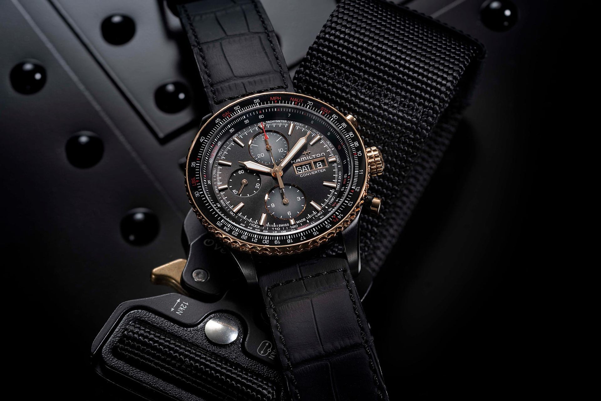 Hamilton Khaki Aviation Converter Auto Chrono (Black Dial / 44mm / Black Case)