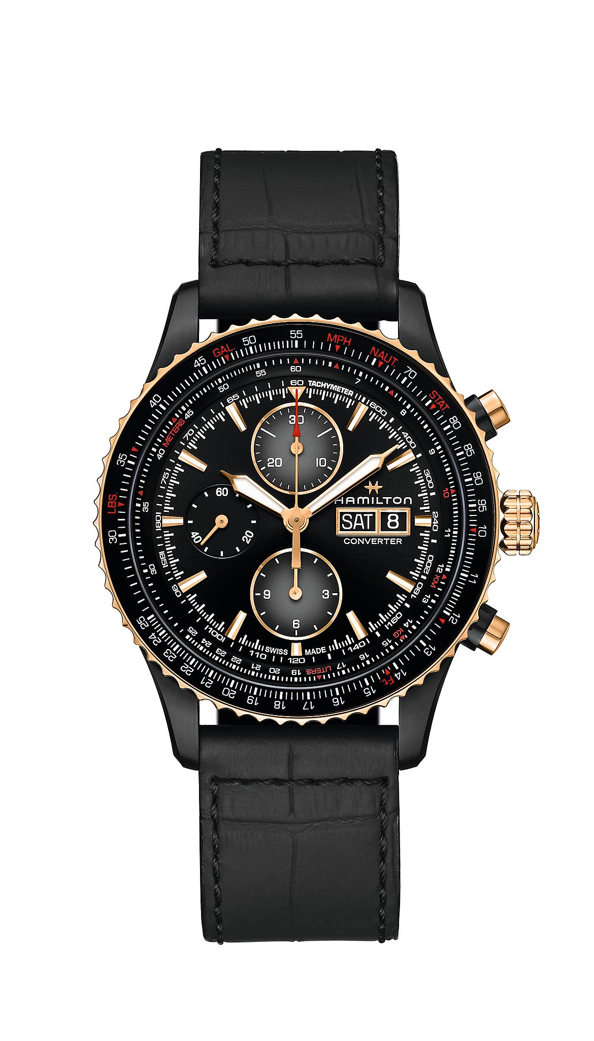 Hamilton Khaki Aviation Converter Auto Chrono (Black Dial / 44mm / Black Case)