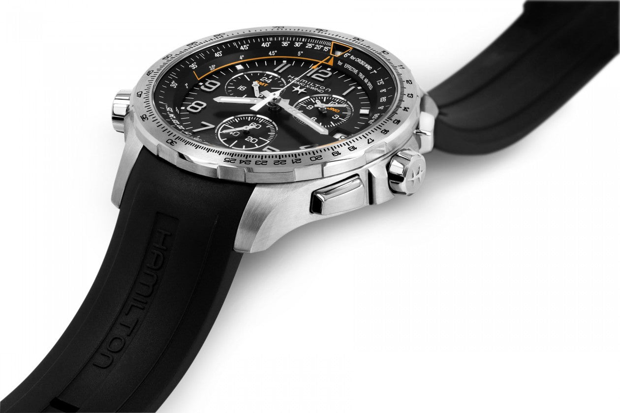 Hamilton Khaki Aviation X-Wind GMT Chrono Quartz (cadran noir / 46mm)