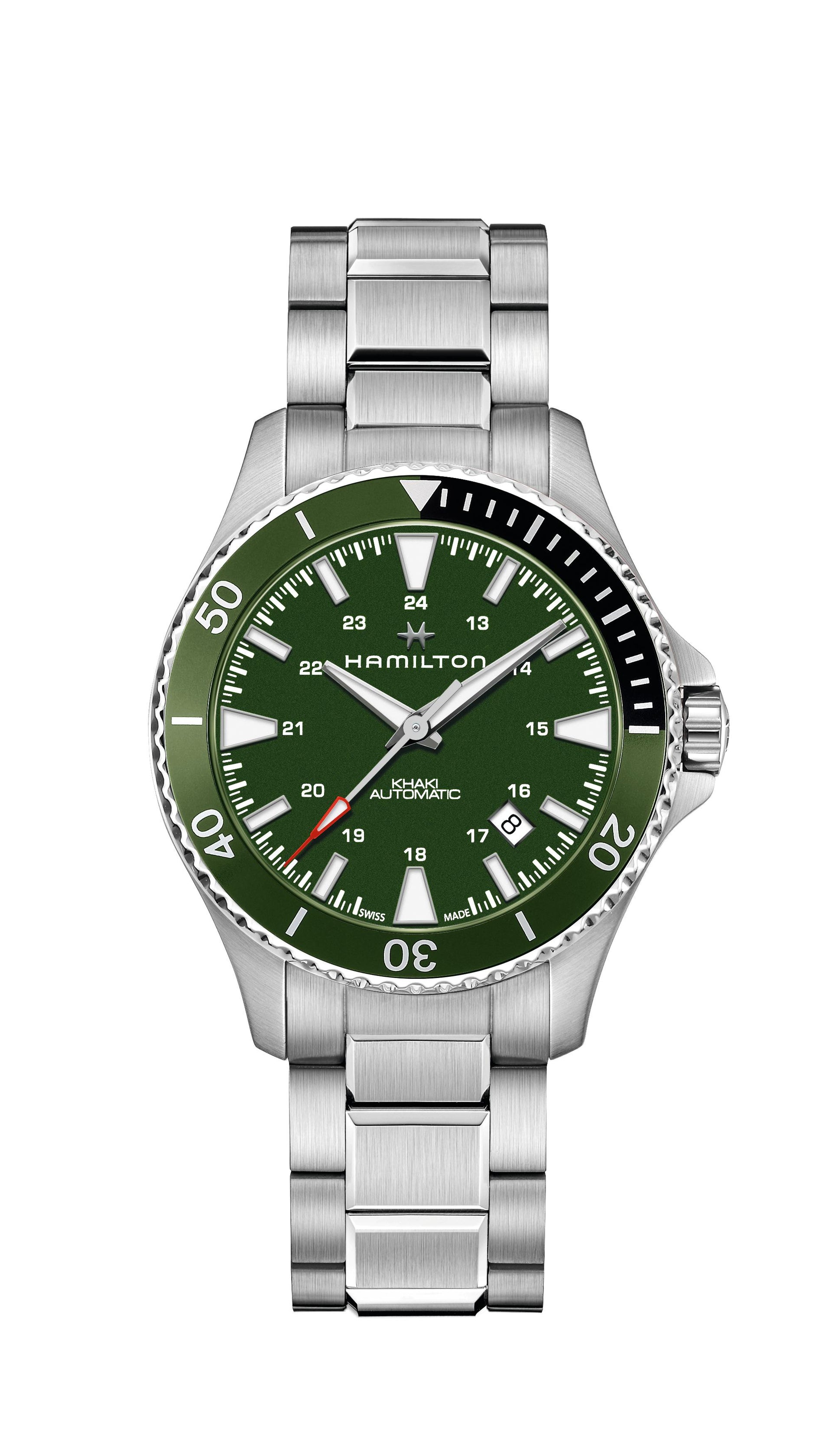 Hamilton Khaki Navy Scuba Auto (Green Dial / 40mm / Steel)