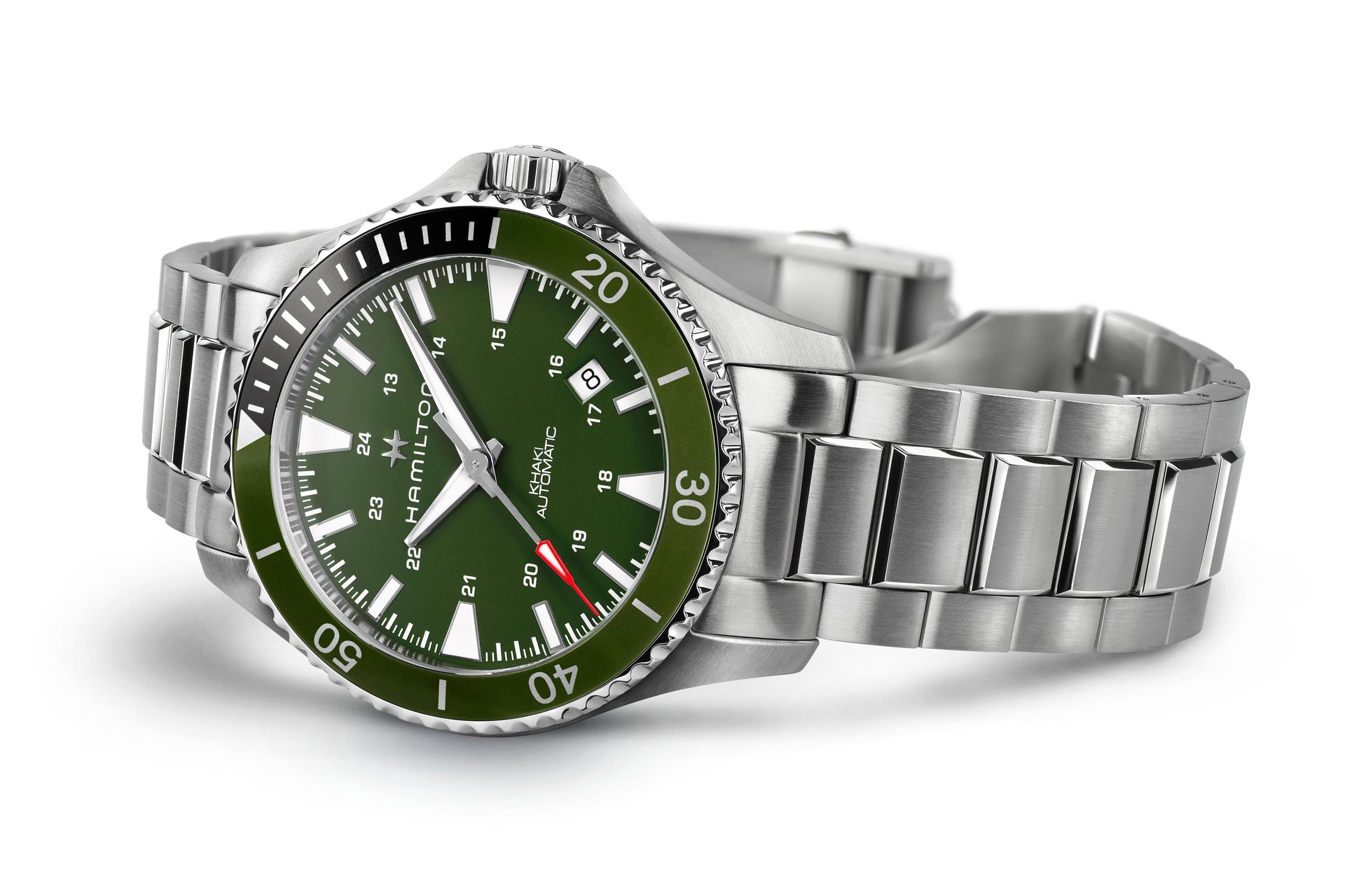 Hamilton Khaki Navy Scuba Auto (Green Dial / 40mm / Steel)