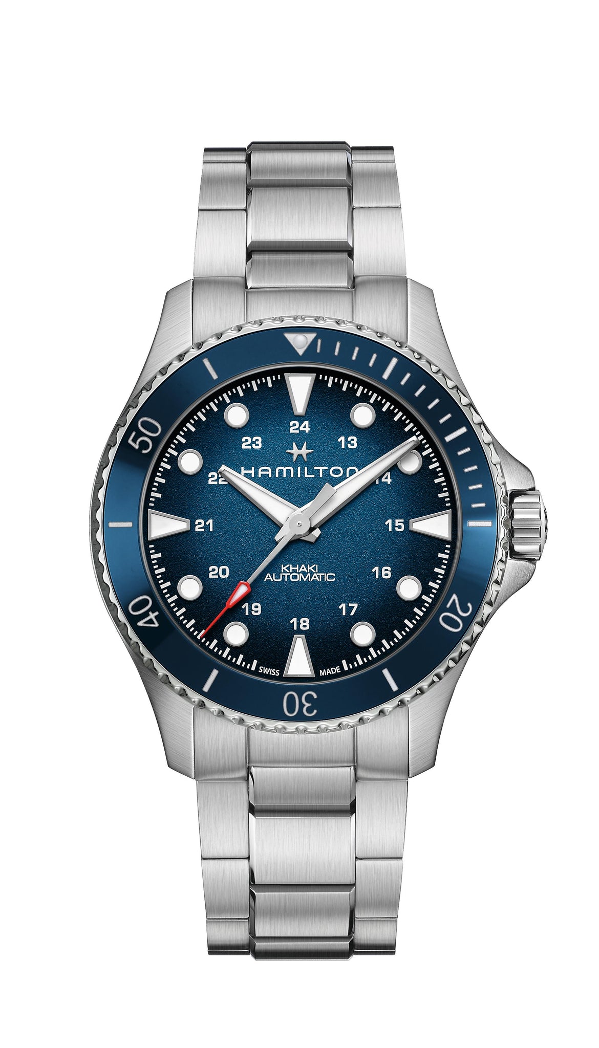 Hamilton Khaki Navy Scuba Auto Blue Dial 43mm Hemsleys Jewellers