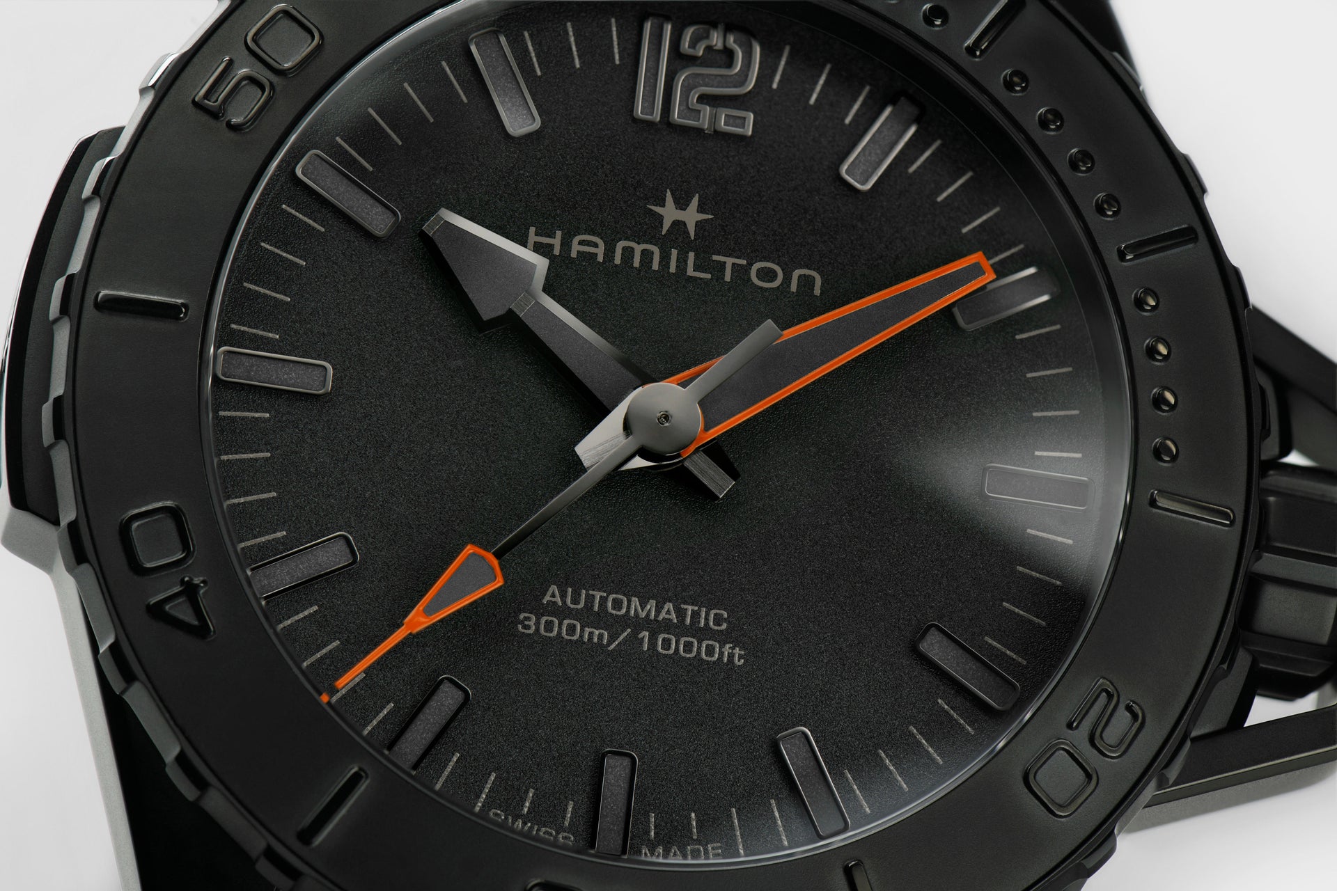 Hamilton Khaki Navy Frogman Auto (cadran noir / 46mm / noir)