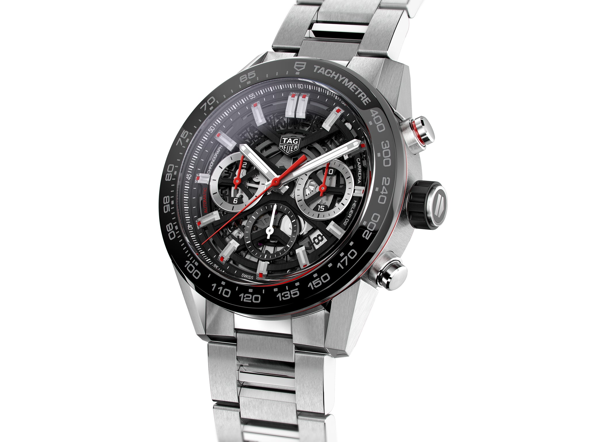 TAG Heuer Carrera Heuer 02 Automatic Chronograph (Black Dial / 45mm)
