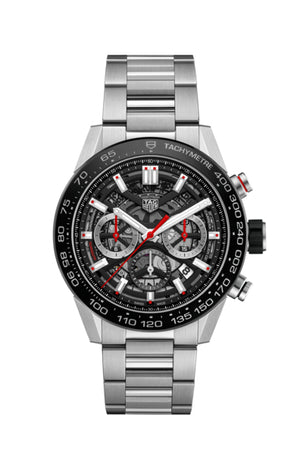 TAG Heuer Carrera Heuer 02 Automatic Chronograph (Black Dial / 45mm)