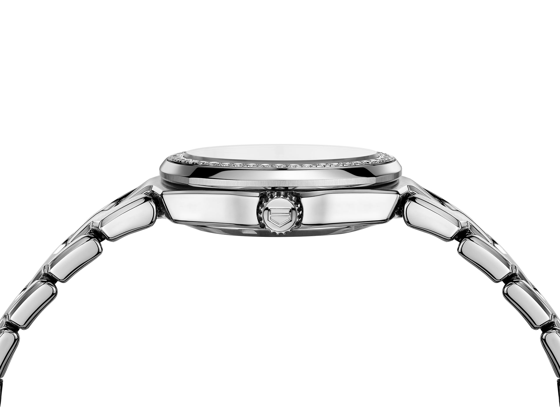 TAG Heuer Link Lady Quartz (cadran en diamant blanc / 32mm / lunette en diamant)