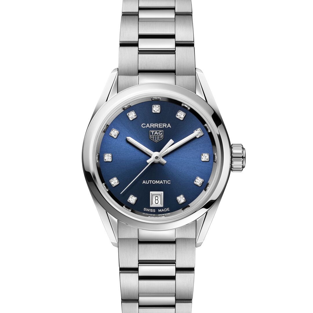 TAG Heuer Carrera Ladies Automatic (Blue Diamond Dial 29mm