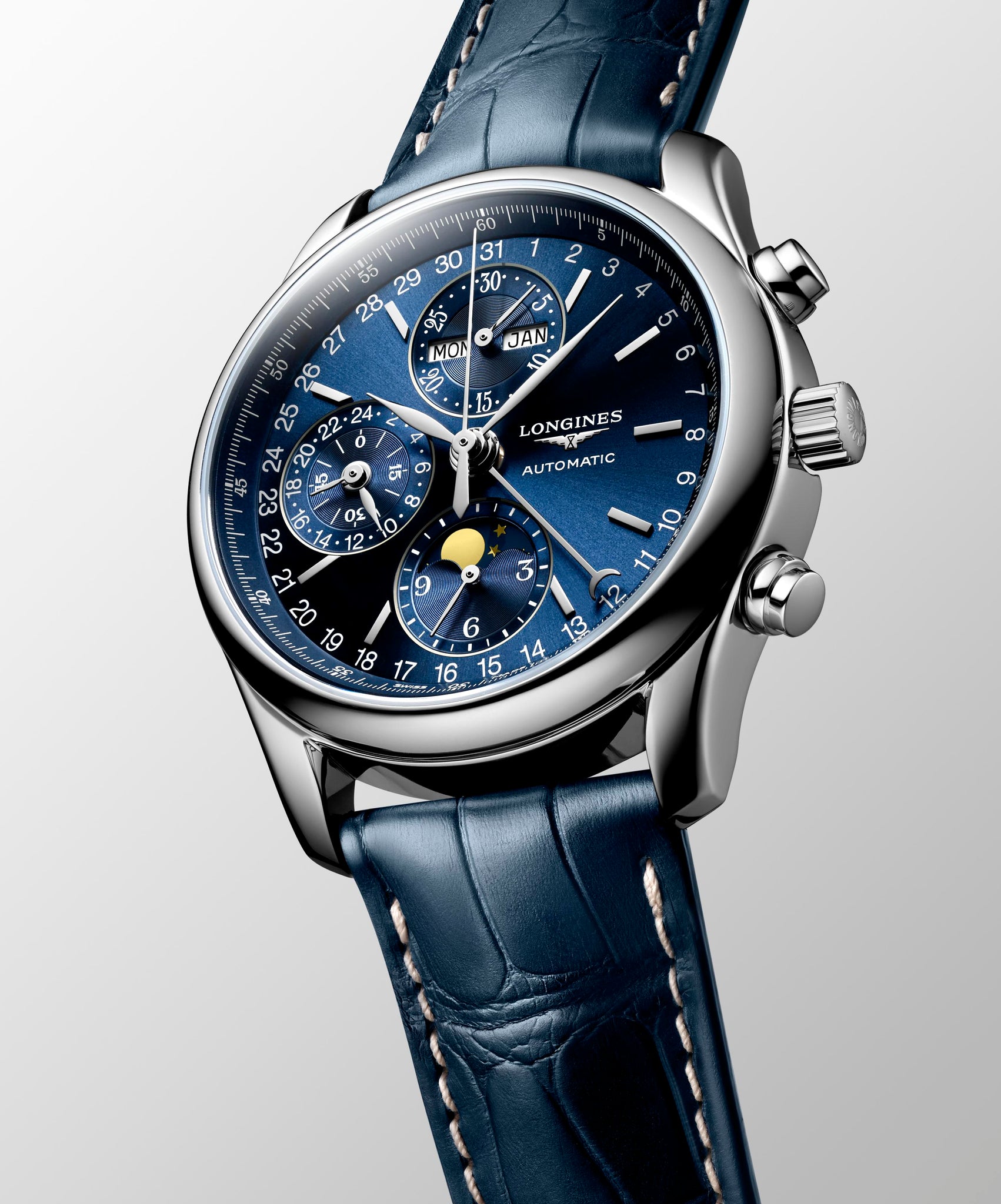 Longines Master Collection Annual Calendar Moonphase Automatic (Blue Dial / 40mm)