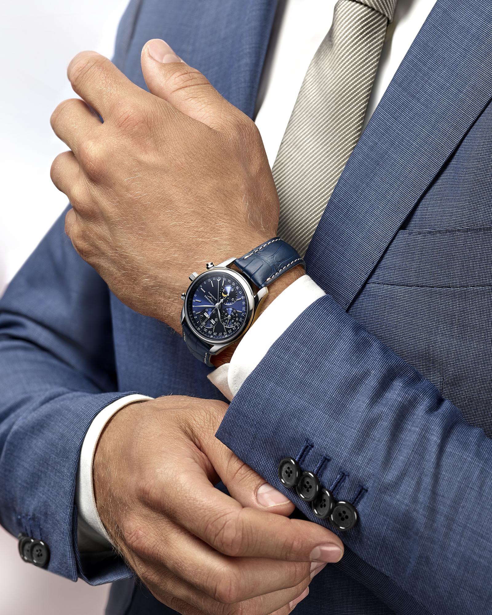 Longines Master Collection Annual Calendar Moonphase Automatic (Blue Dial / 40mm)