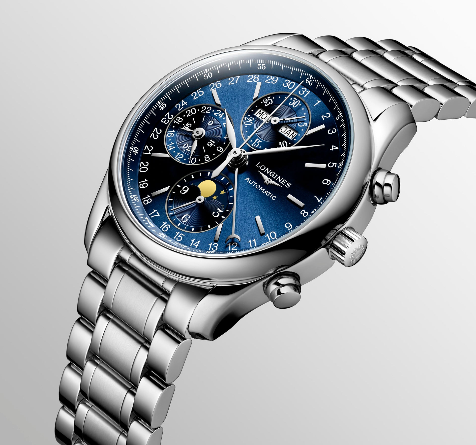 Longines Master Collection Annual Calendar Moonphase Automatic (Blue Dial / 40mm)