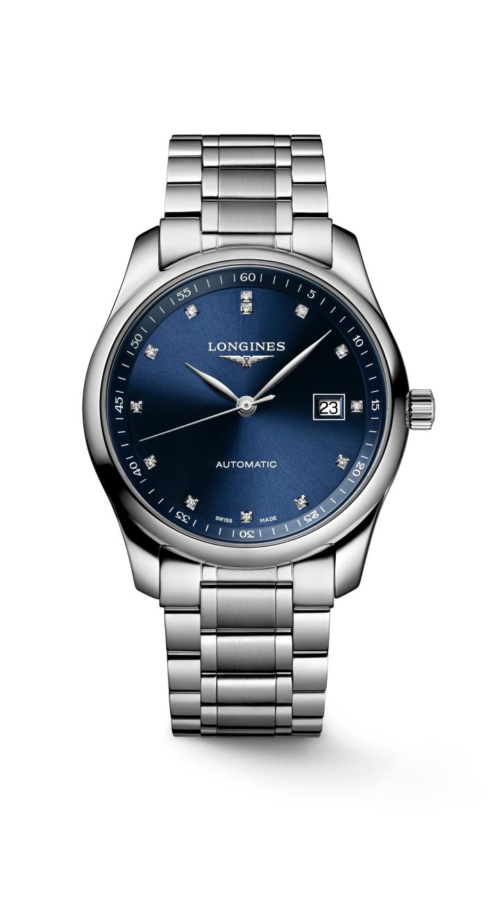 Longines Master Collection Automatic (Blue Dial / 40mm / Diamond Accents)