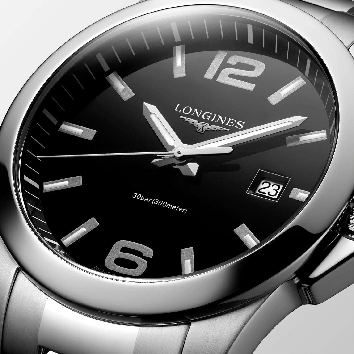 Longines conquest best sale black dial