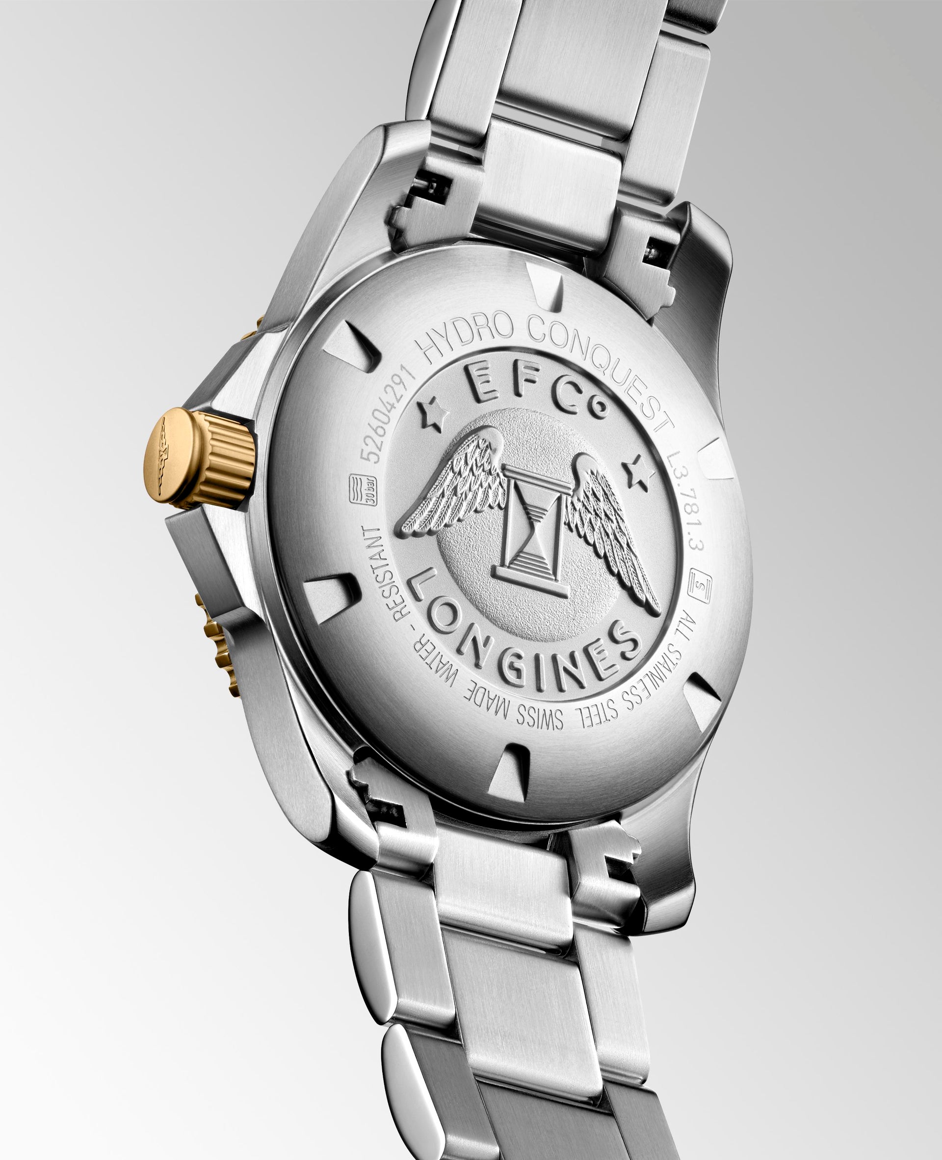 Longines HydroConquest Automatic (Black Dial / 41mm / Two-Tone Yellow)