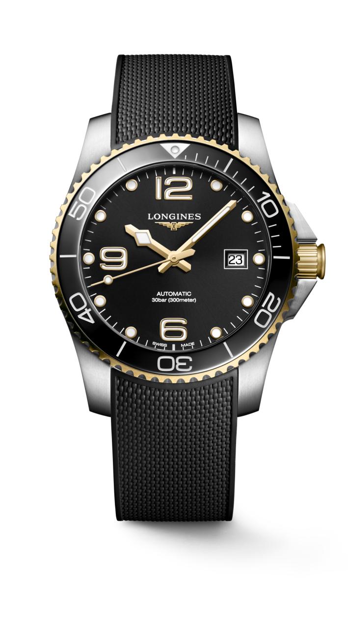 Longines HydroConquest Automatic (Black Dial / 41mm / Two-Tone Yellow)