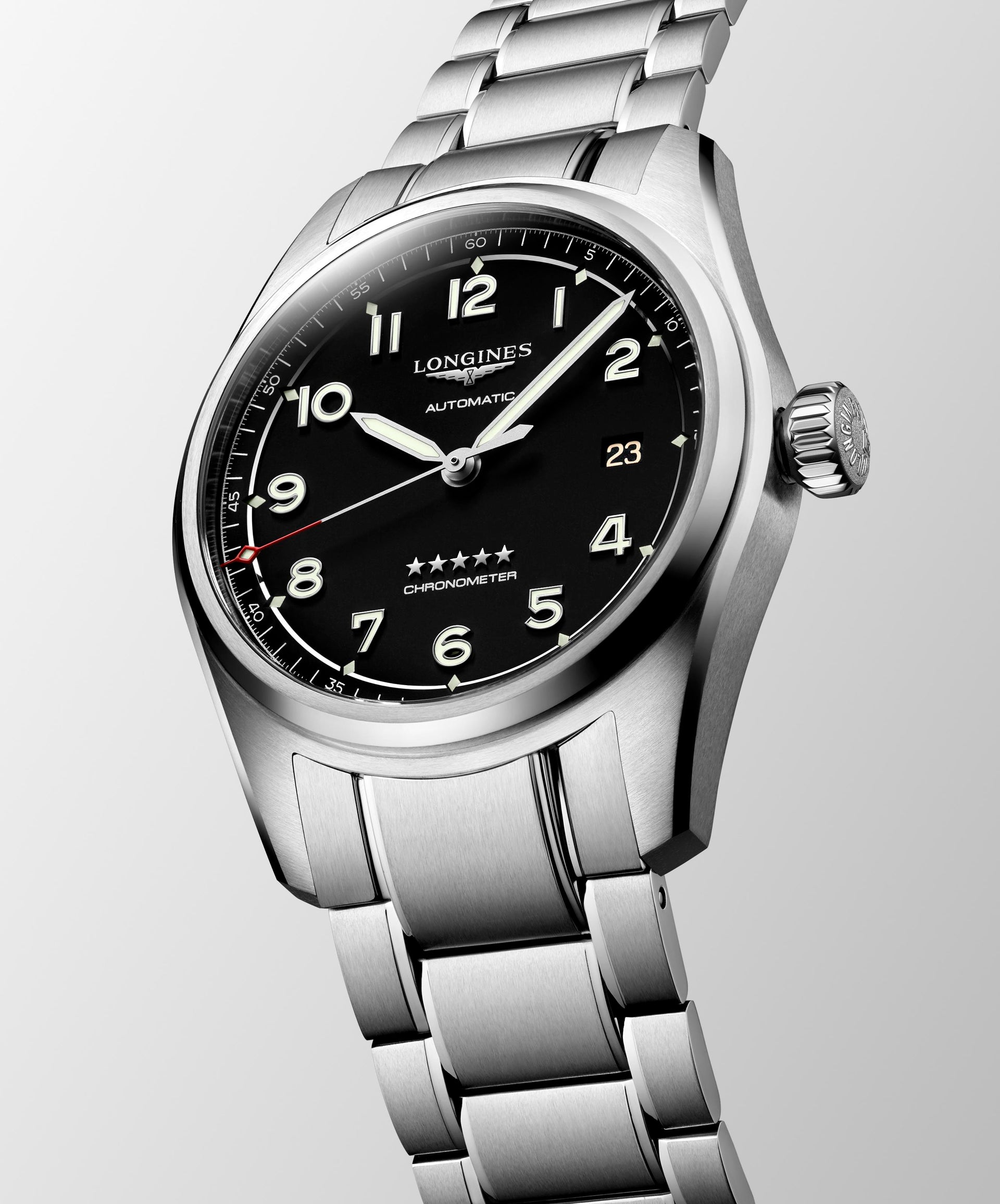 Longines Spirit Automatic (cadran noir / 40 mm)