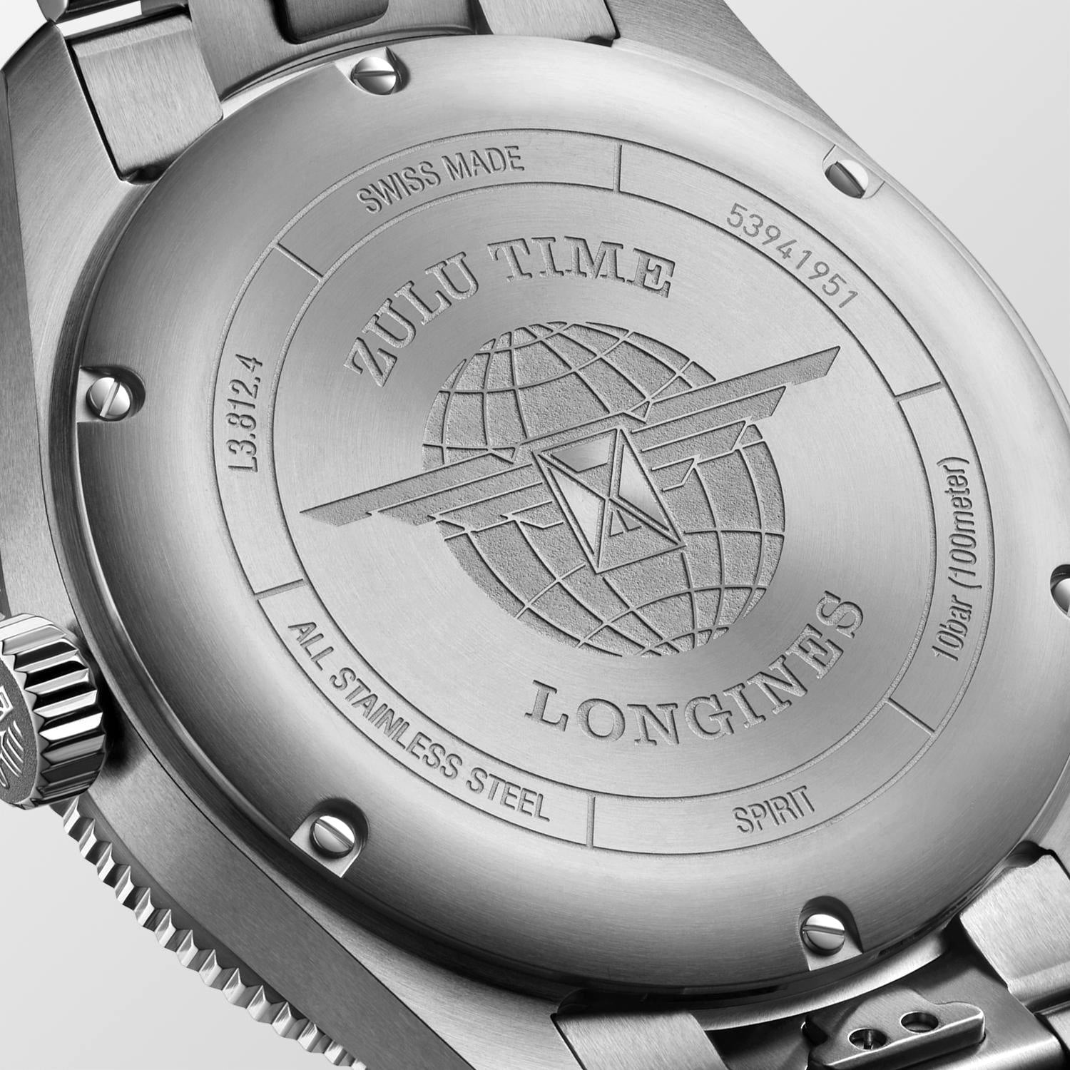 Longines Spirit Zulu Time Automatic (cadran noir / 42 mm)