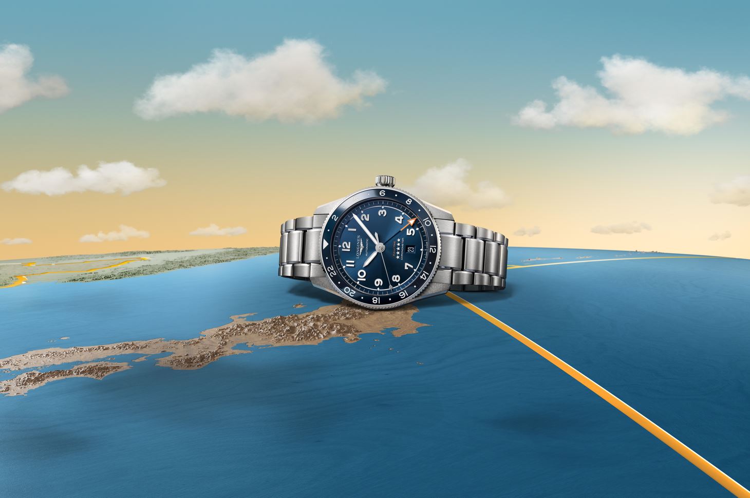 Longines Spirit Zulu Time Automatic (Blue Dial / 42mm)