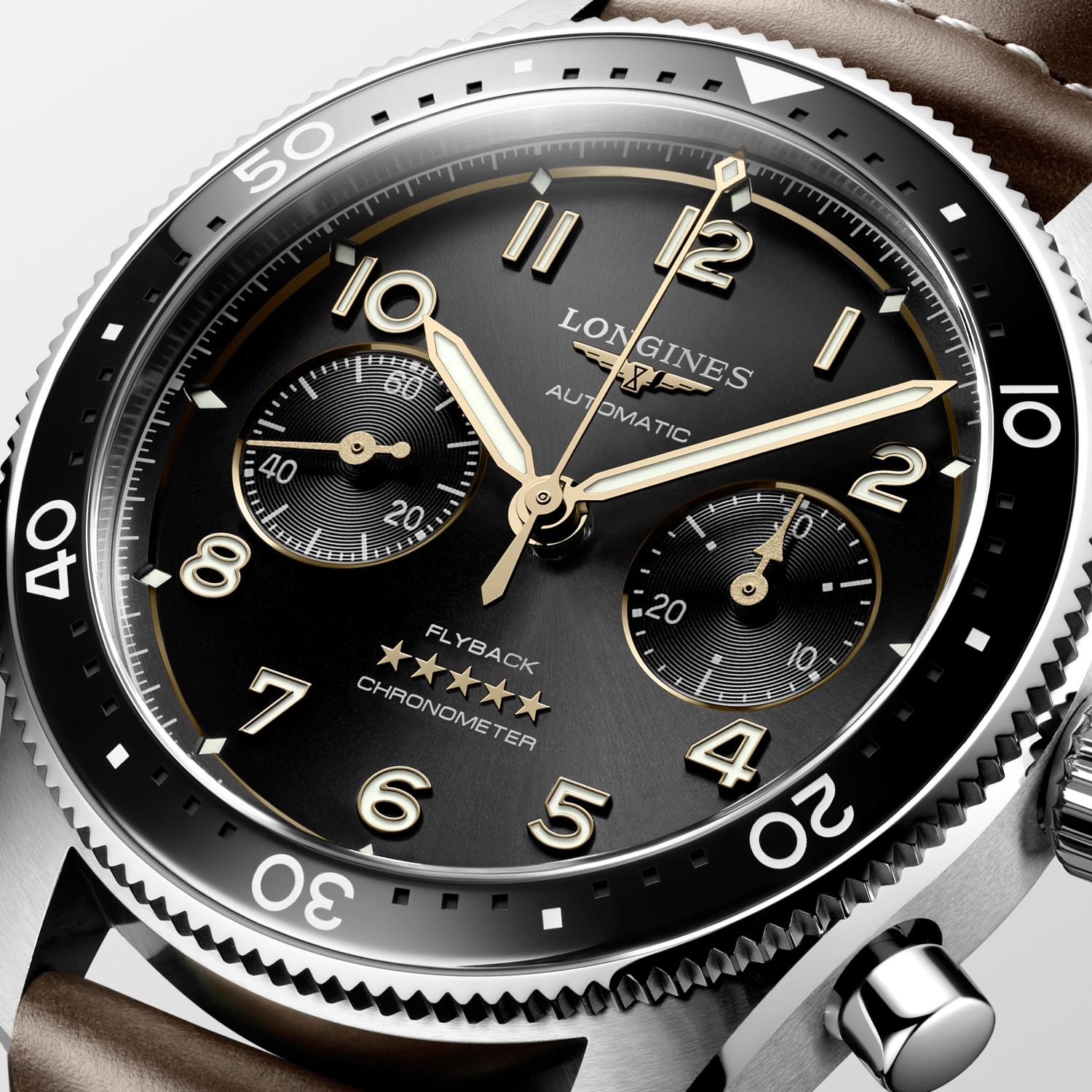 Longines Spirit Flyback Automatic (Black Dial / 42mm)