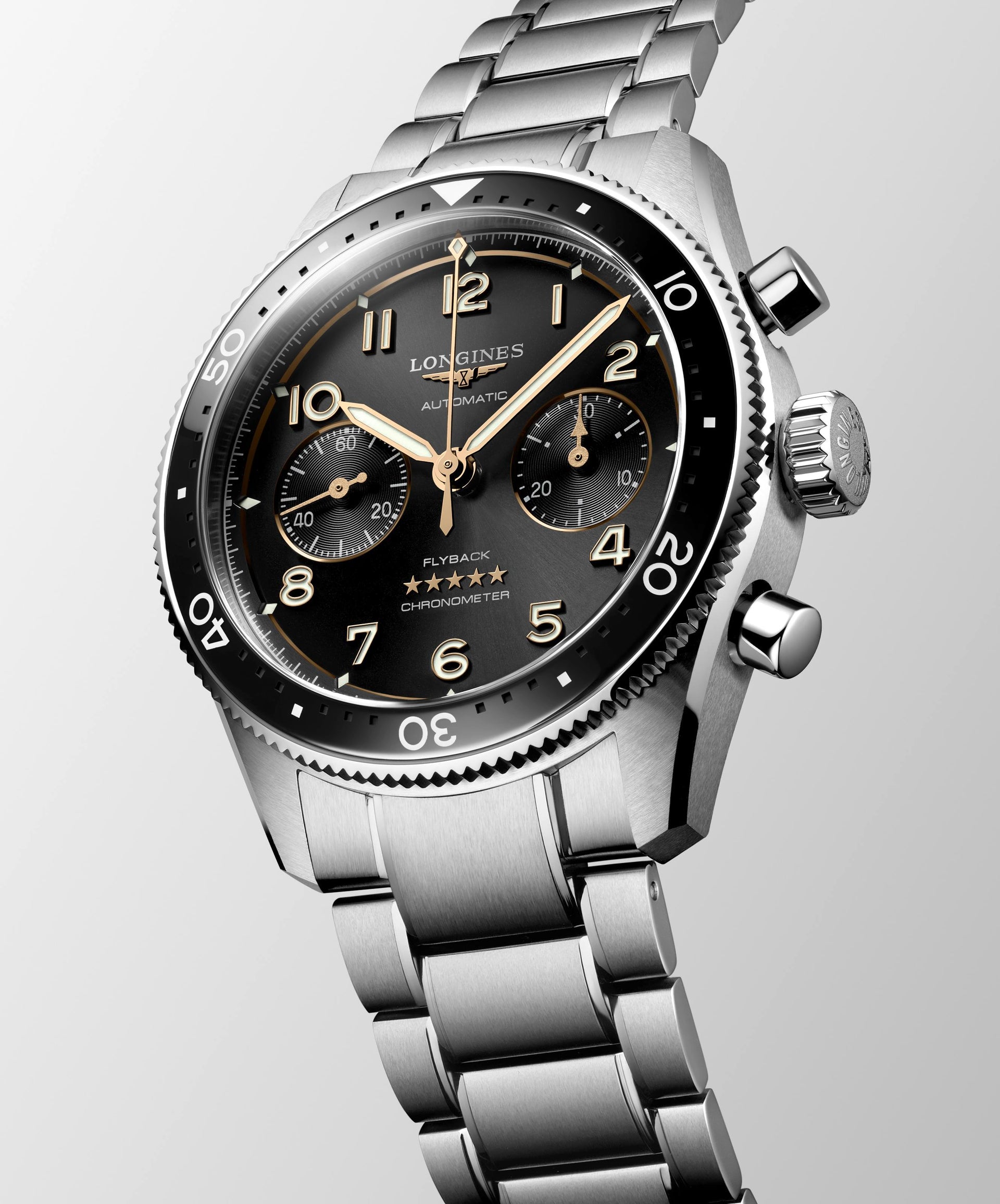 Longines Spirit Flyback Automatic (Cadran noir / 42mm)