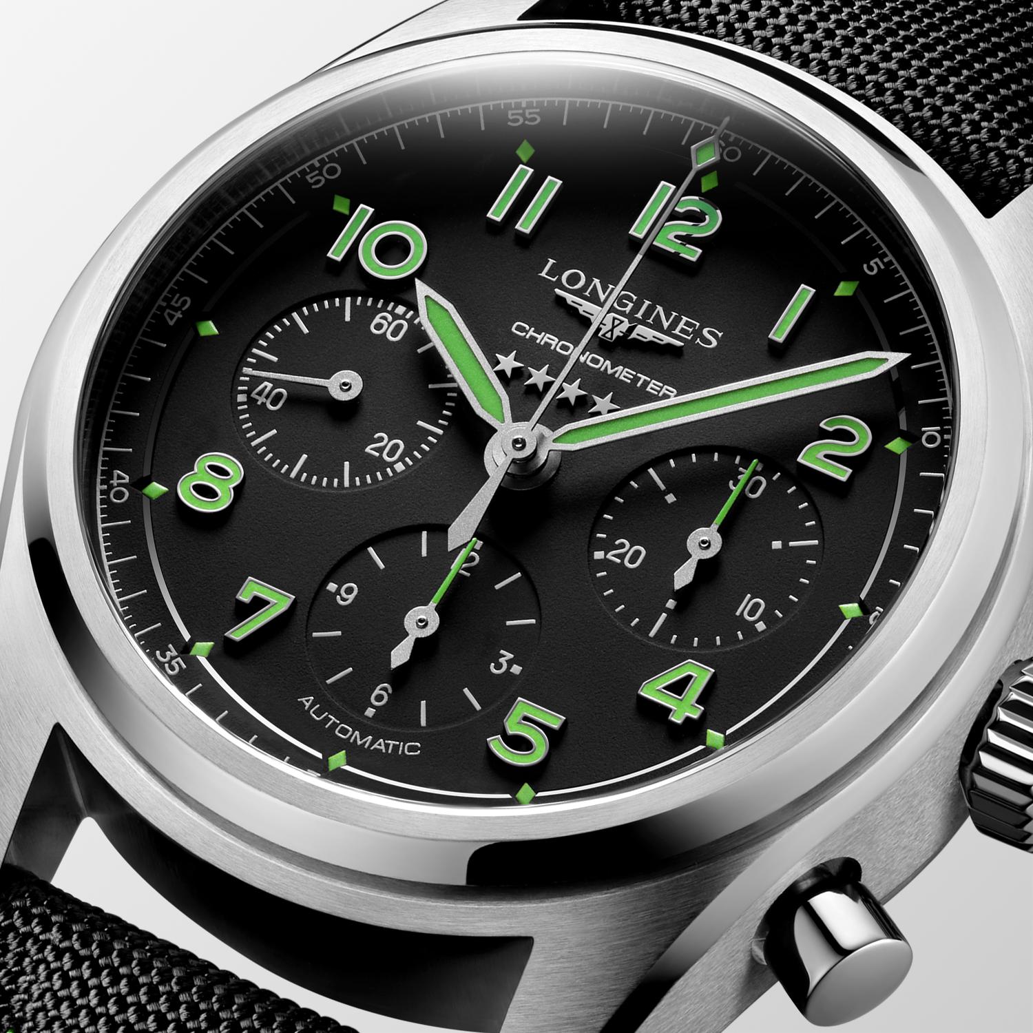 Longines Spirit Pioneer Chronographe Automatique (Cadran noir / 42mm)