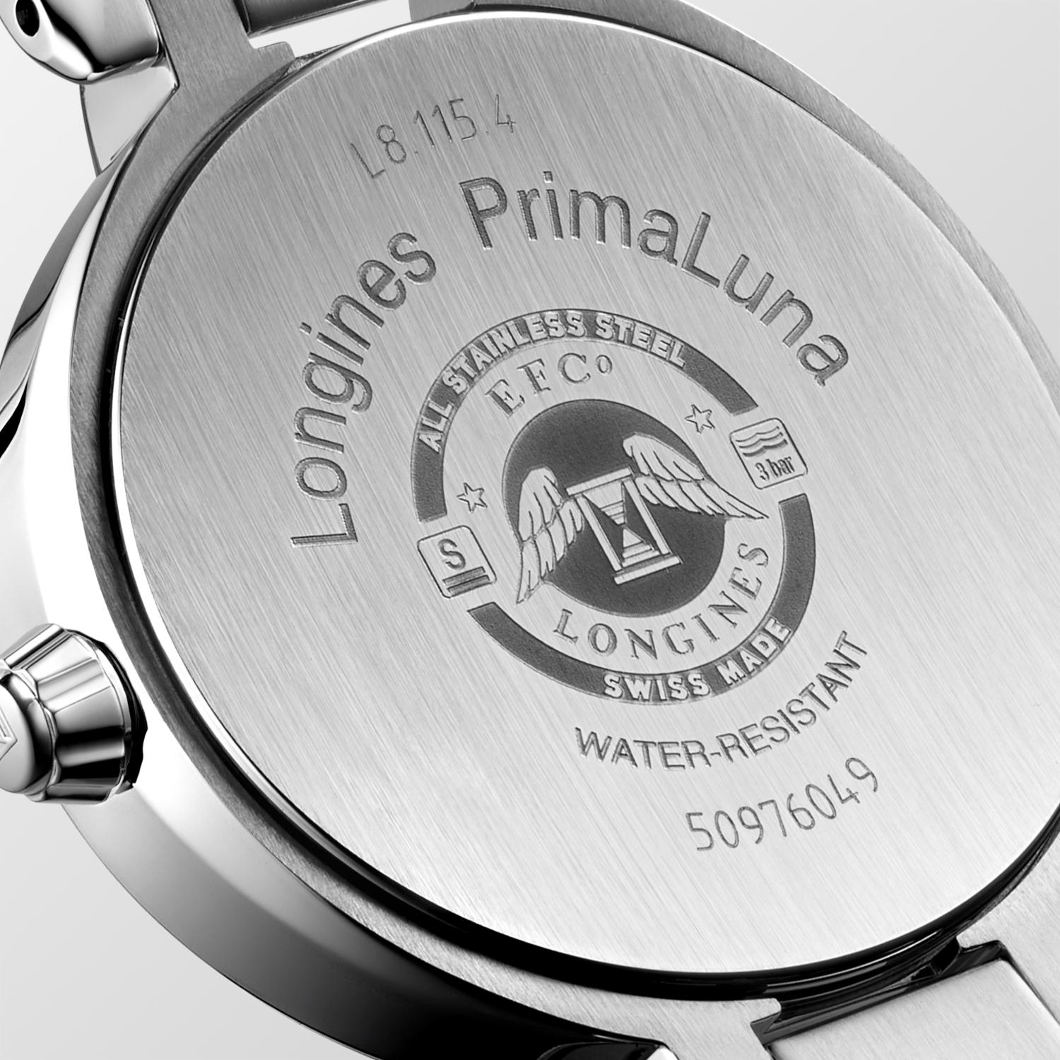 Longines Primaluna Moonphase Quartz (Silver Dial / 30mm)