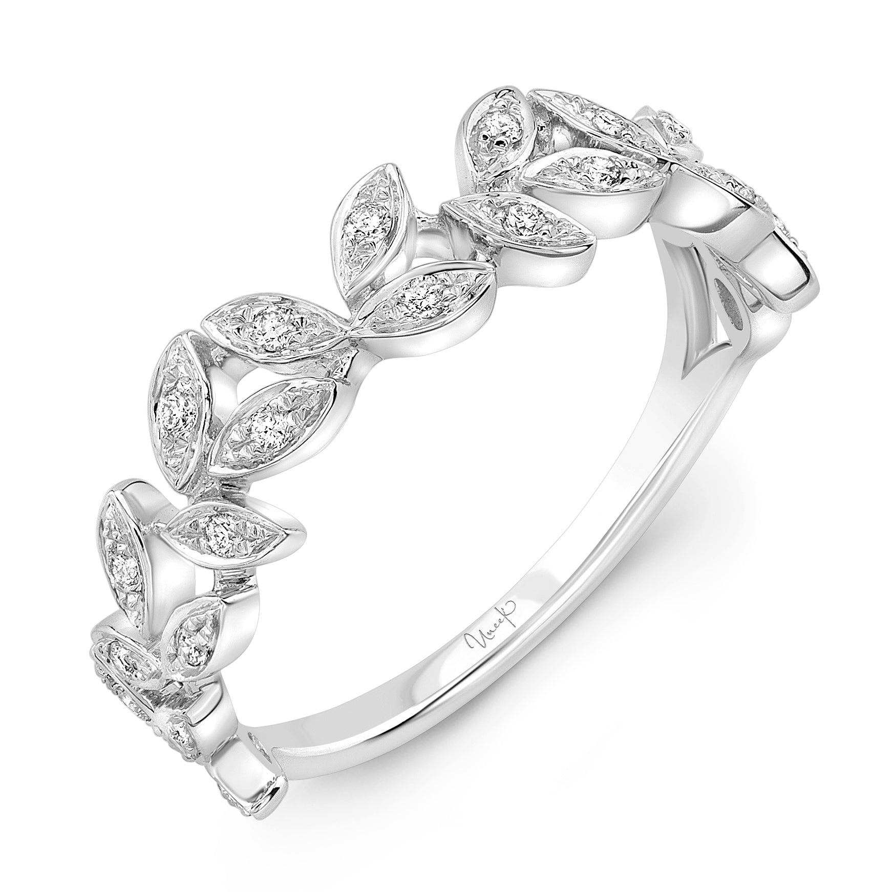 Uneek 14K Diamond Vine Stackable Ring