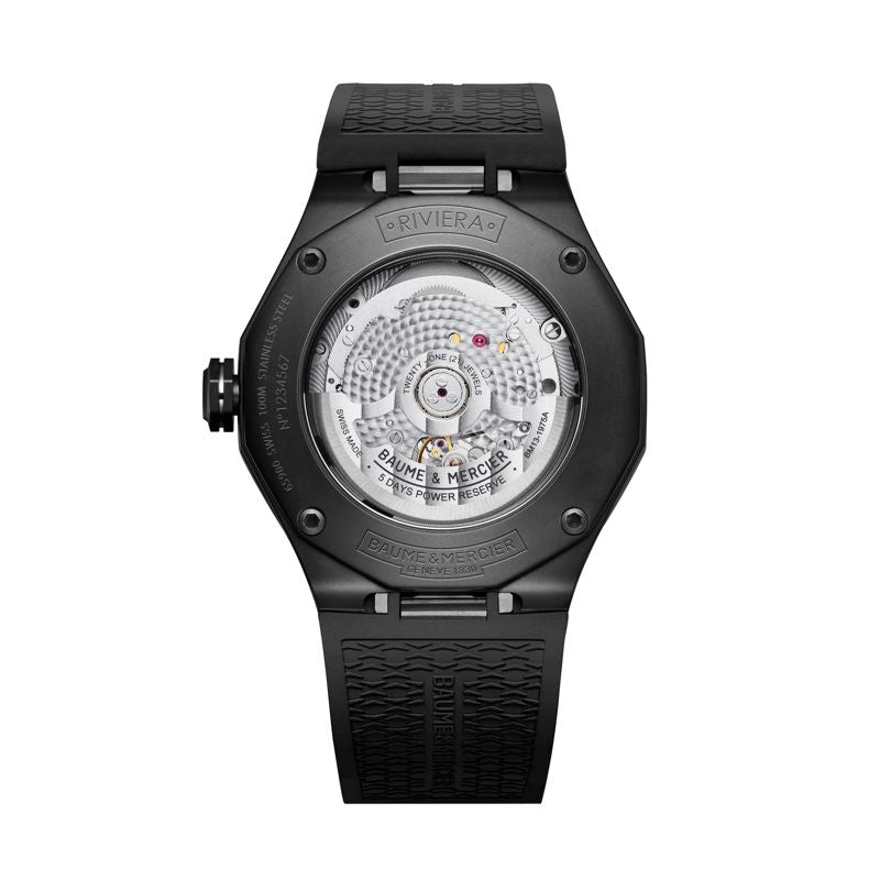 Baume Et Mercier Riviera Baumatic Automatic (cadran noir / 42 mm)