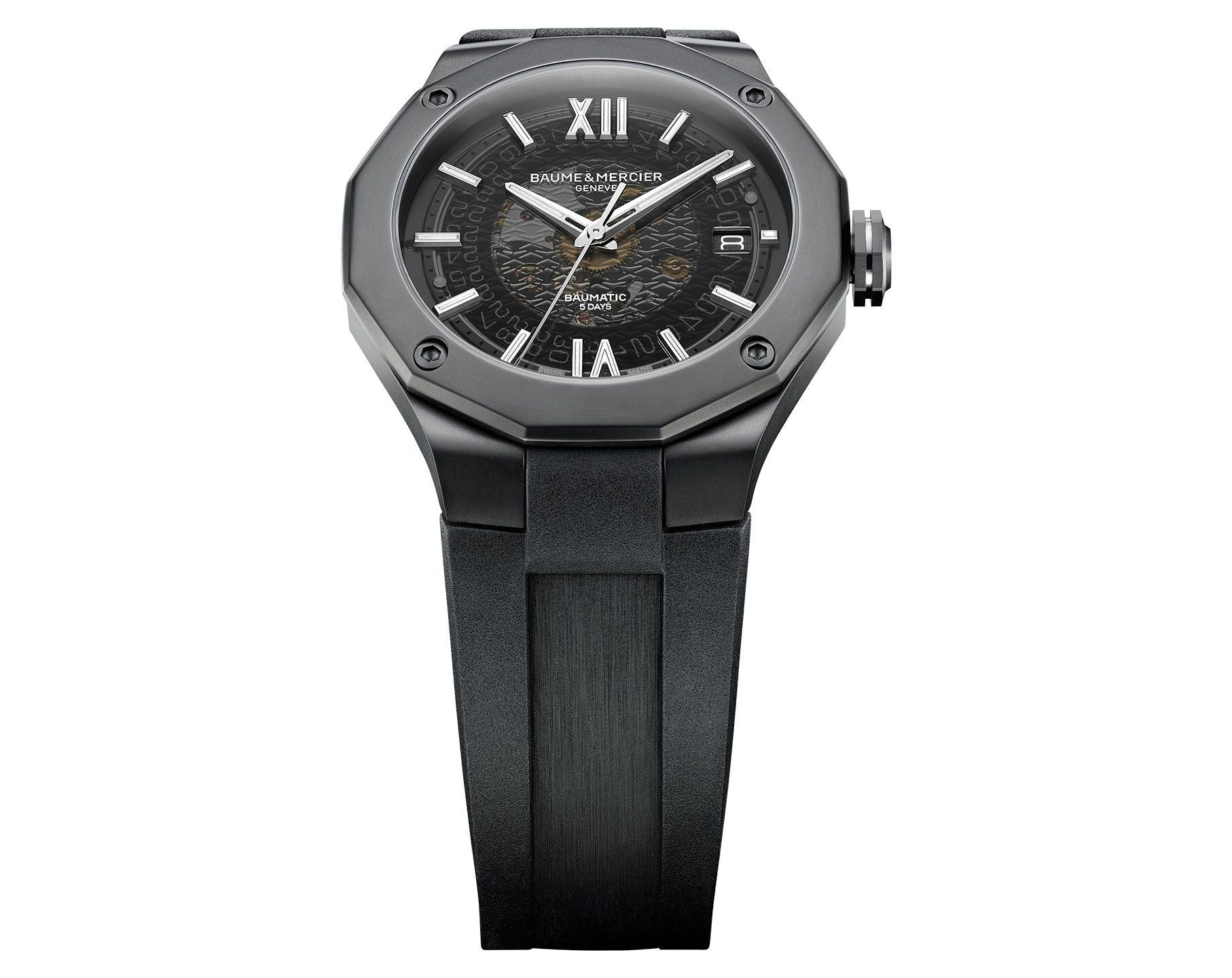 Baume Et Mercier Riviera Baumatic Automatic (cadran noir / 42 mm)