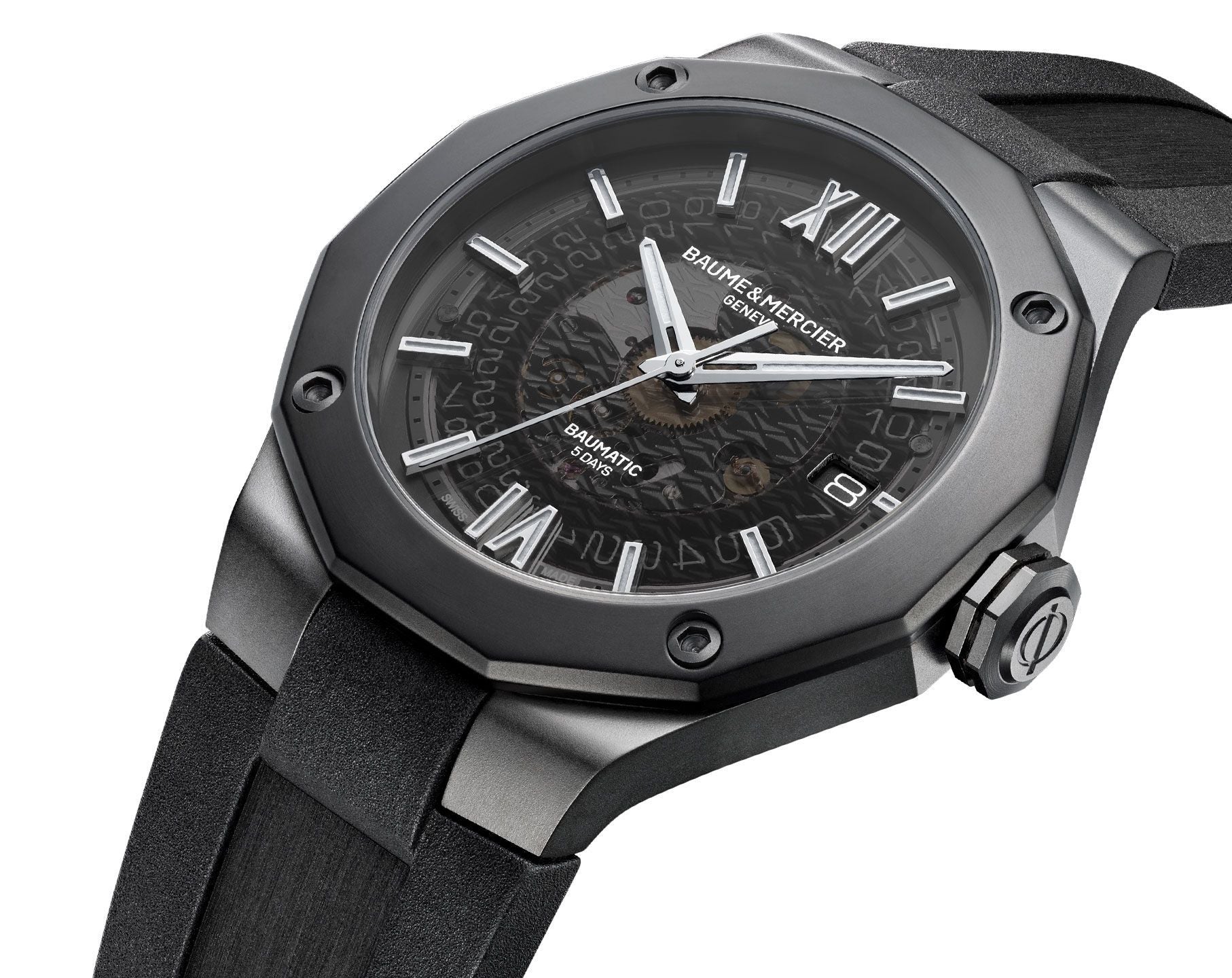 Baume Et Mercier Riviera Baumatic Automatic (cadran noir / 42 mm)