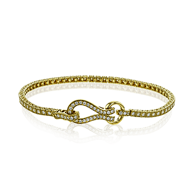 Simon G 18K Diamond Horseshoe & Buckle Tennis Bracelet