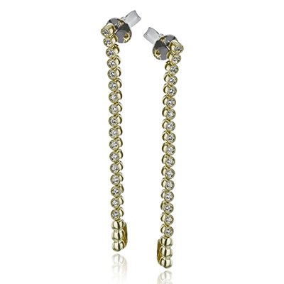 Boucles d'oreilles Simon G 18K serties de cercles de diamants