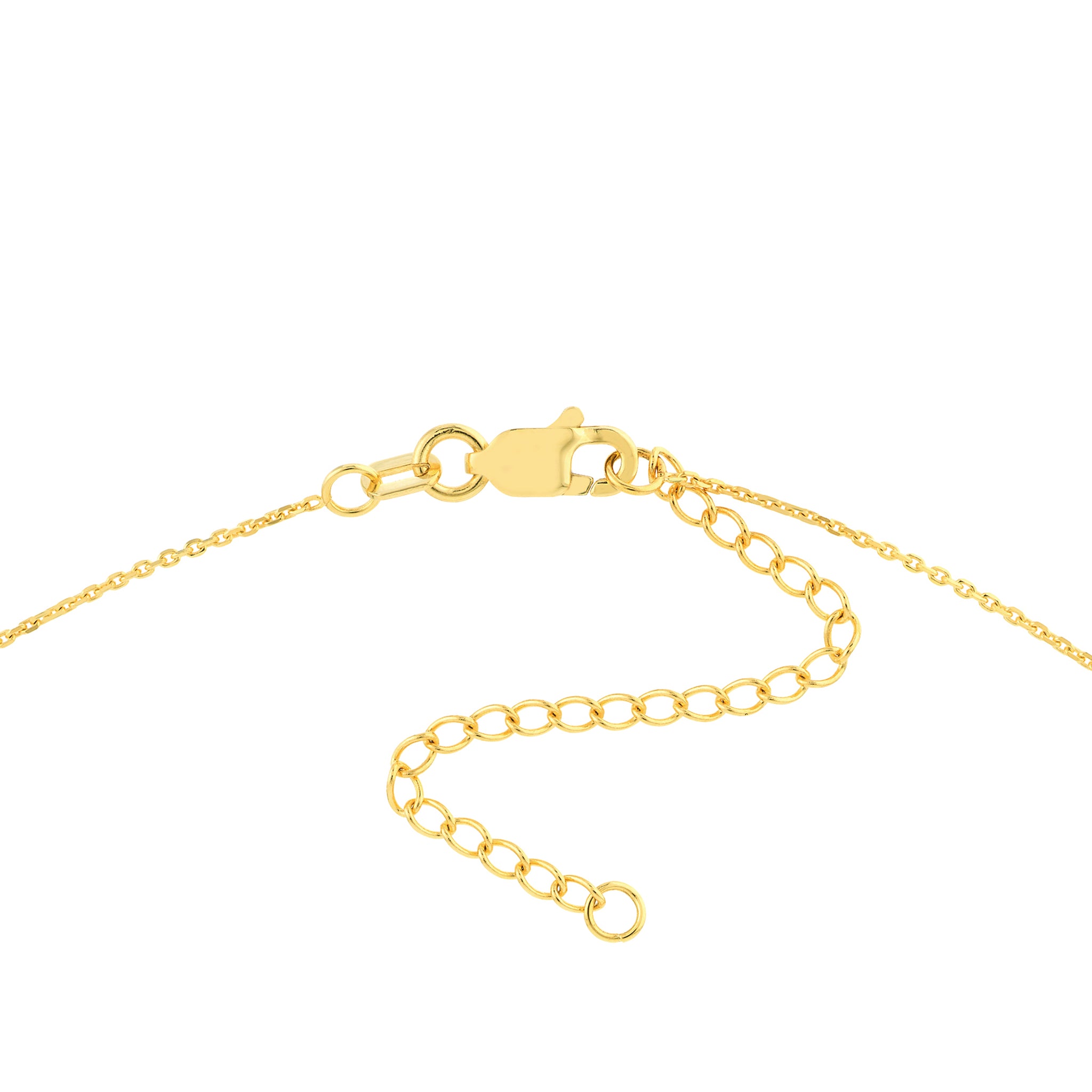 Hemsleys Collection 14K Yellow Gold Dangling Mini Disc Necklace