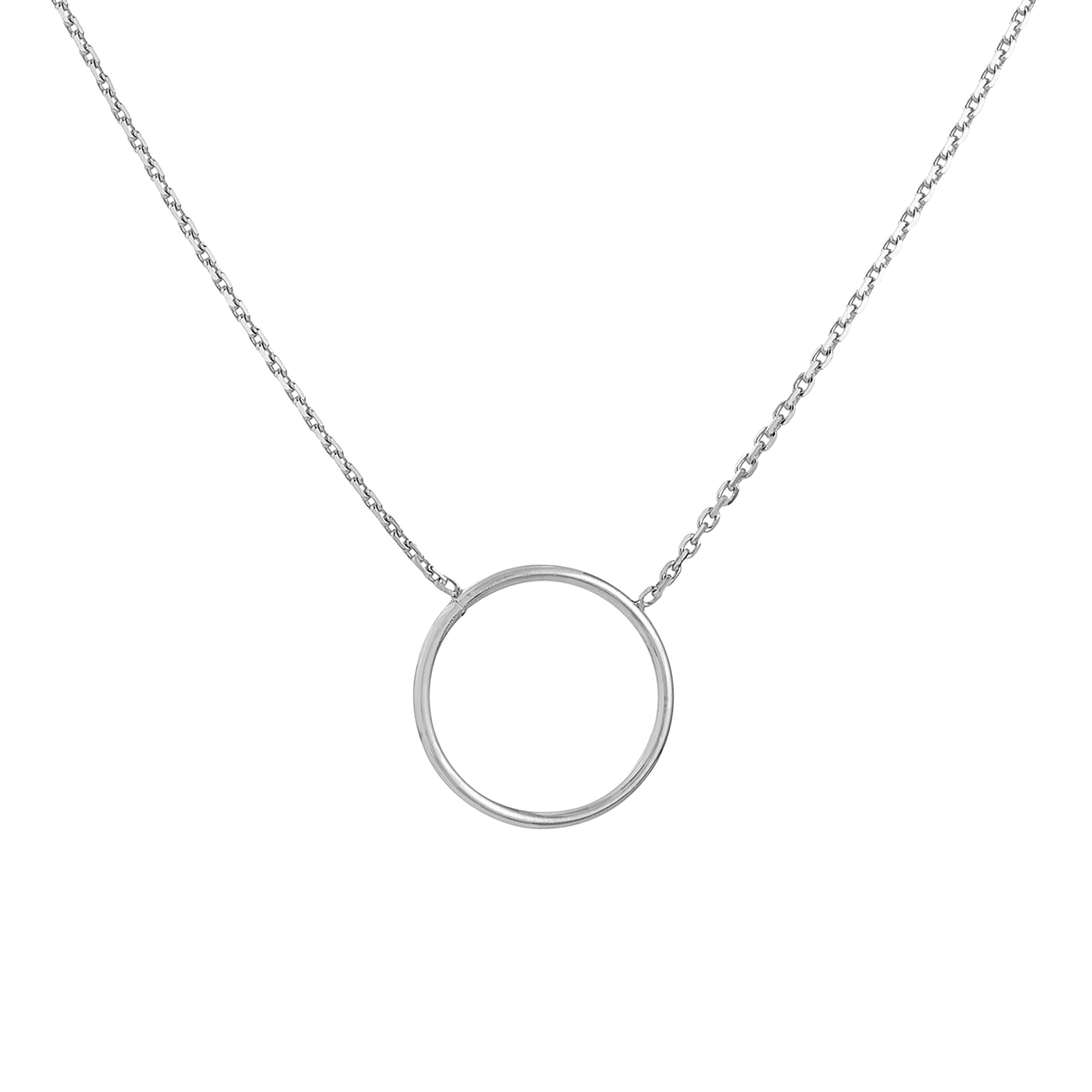 Multi Shape Diamond Circle Necklace – Noémie